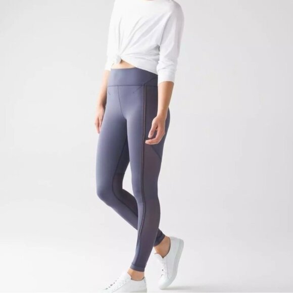 lululemon athletica Pants - Lululemon Sculpt It Tight Leggings Greyvy High Rise Full Length Size 6